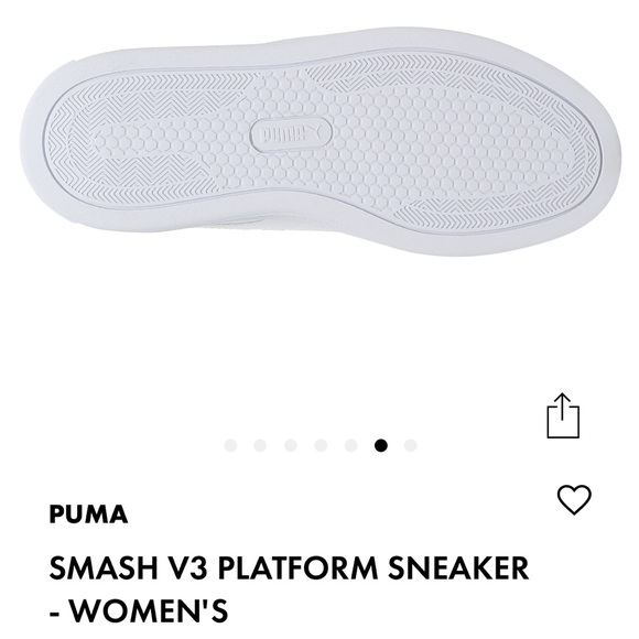 PUMA platform sneakers - SMASH V3 - Women’s white - Picture 9 of 10